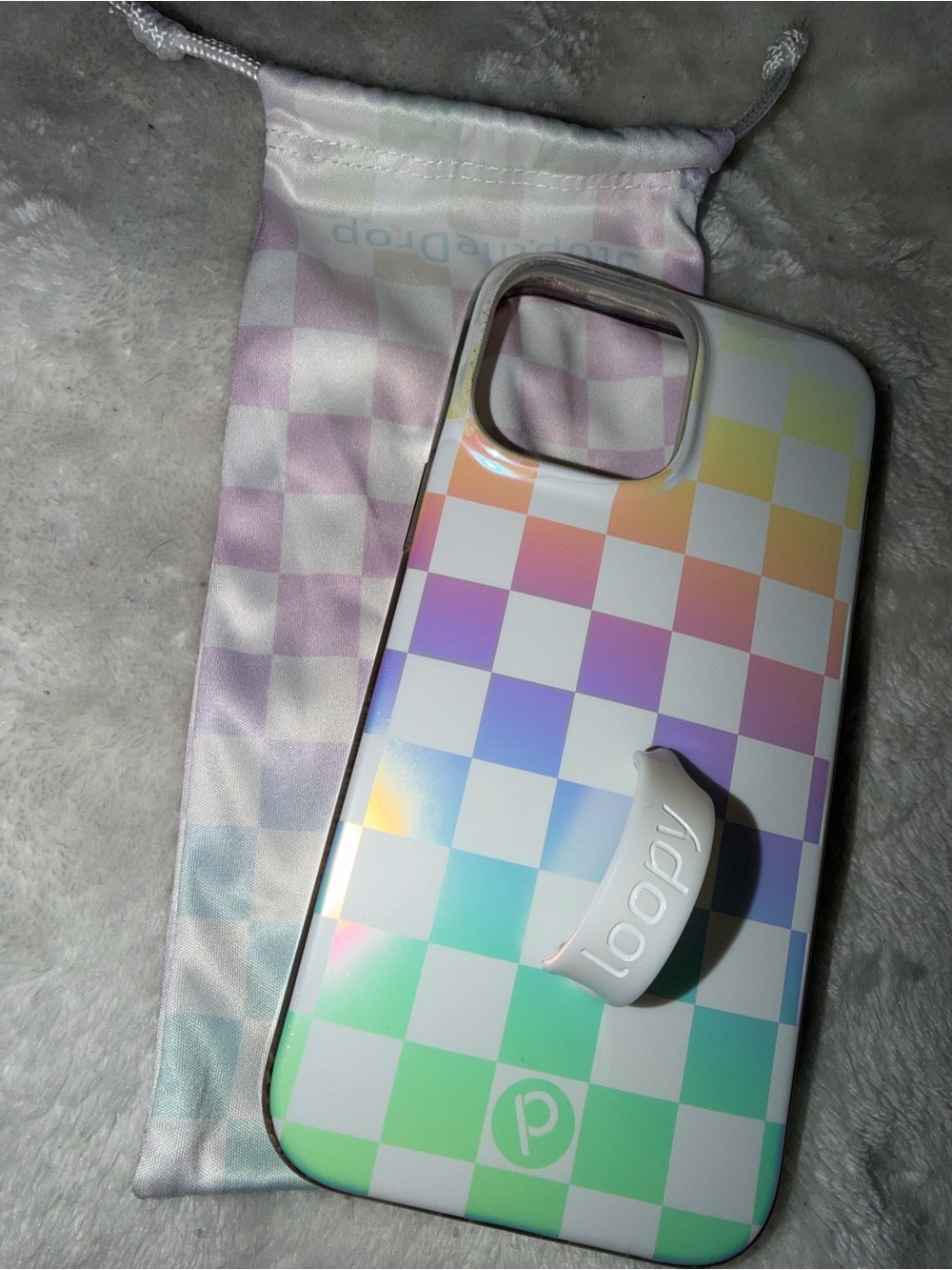 13 Pro Max Loopy Case - Opal Checkered - Lefty